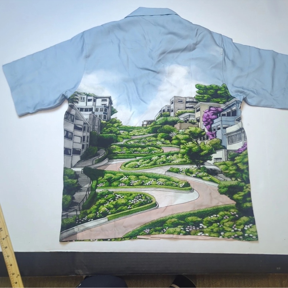 Scotch & Soda Blue and Green Casual Button Down Shirt